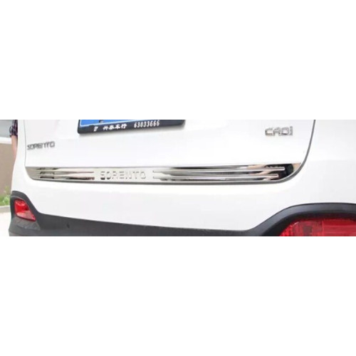 Хром накладка на кромку багажника Kia Sorento 2017 с лого